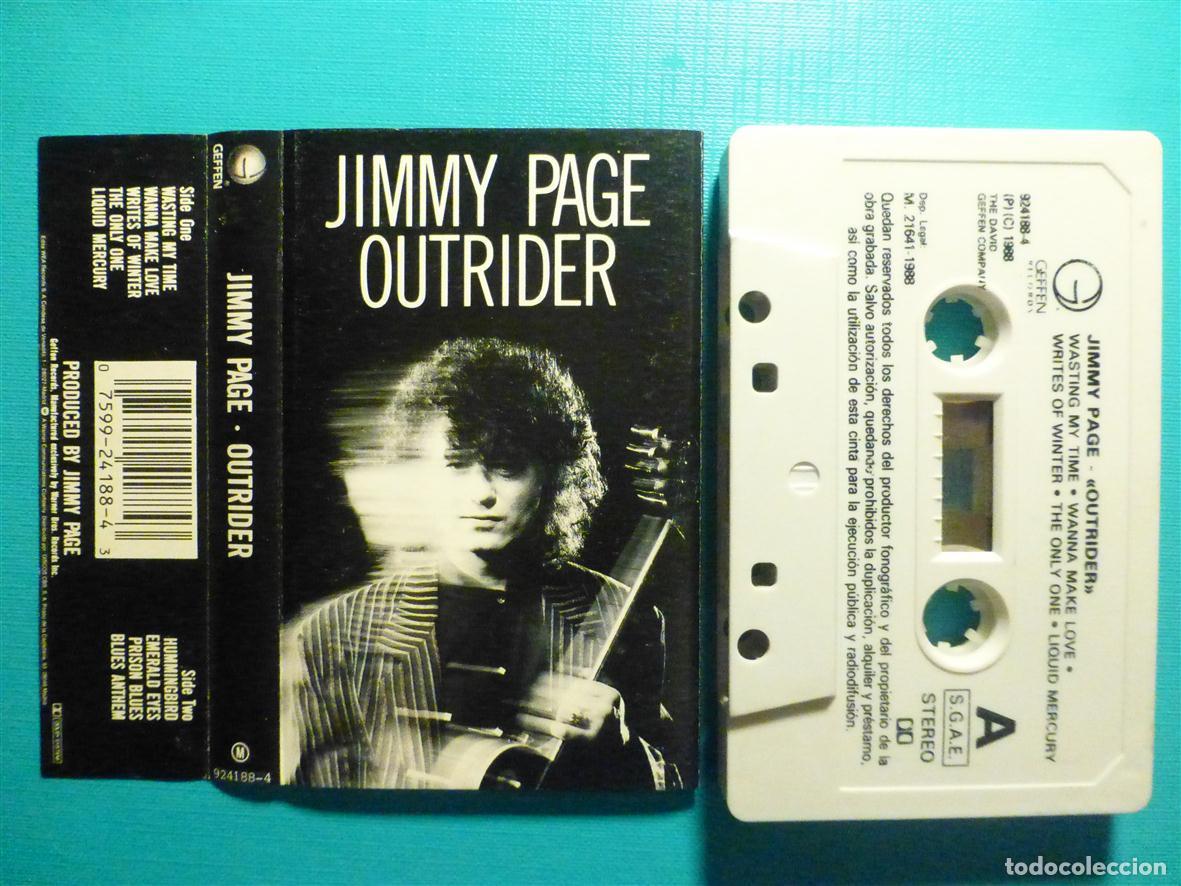 Casetes antiguos: Disco Vinilo Long Play LP - Jimmy Page - Outrider - Wea 1988 - Heavy Metal, Rock Duro