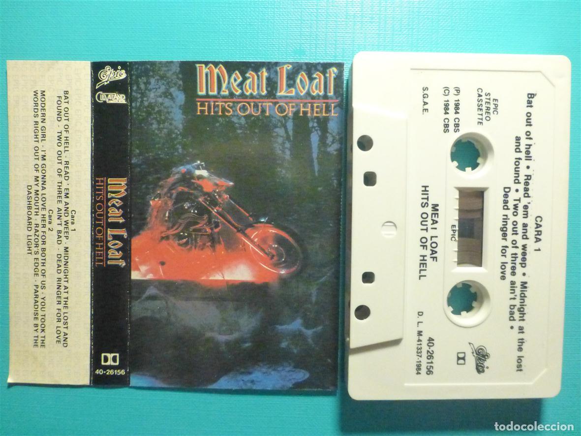 Casetes antiguos: Disco Vinilo Long Play LP - Meat Loaf - Hits out of Hell - CBS 1984 - Heavy Metal, Rock Duro