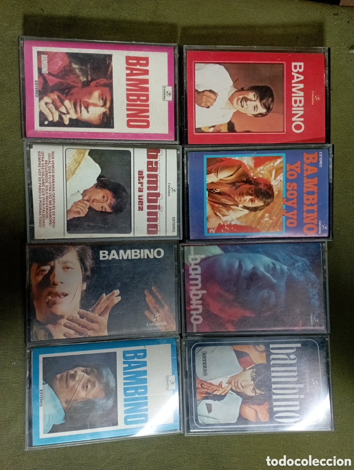 Casetes antiguos: lote de 8 casetes de bambino