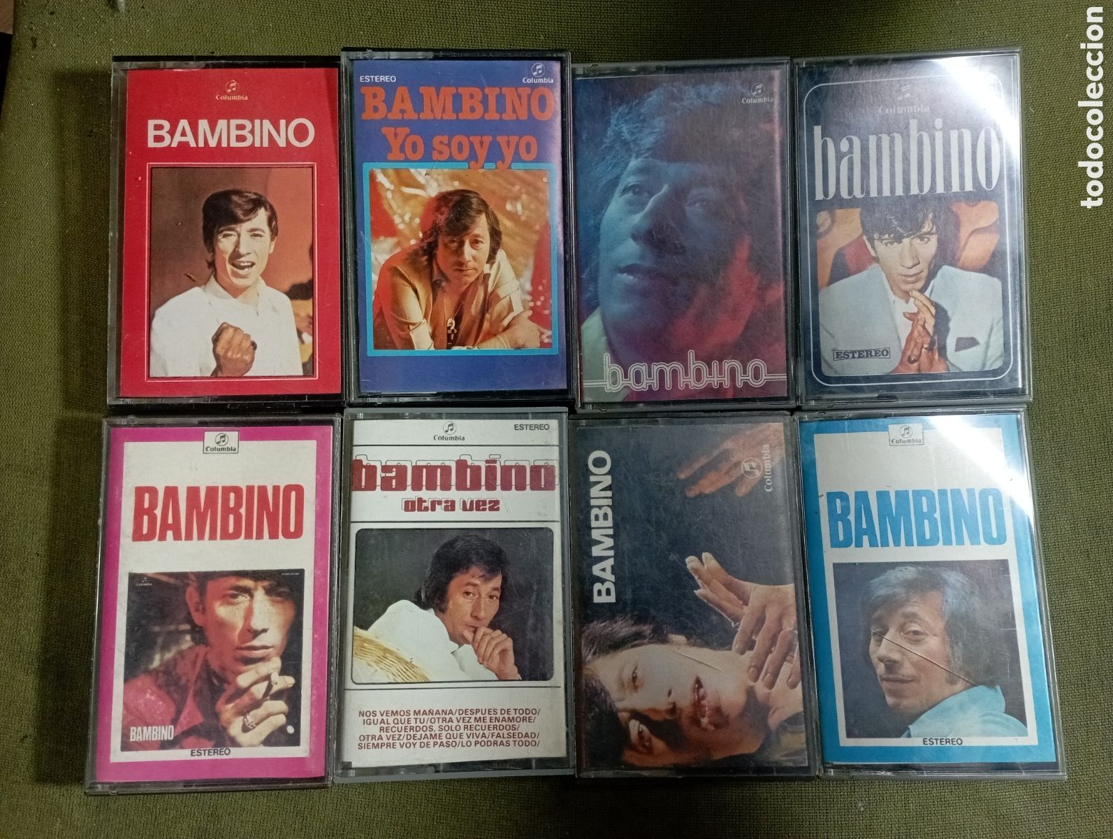 Casetes antiguos: lote de 8 casetes de bambino
