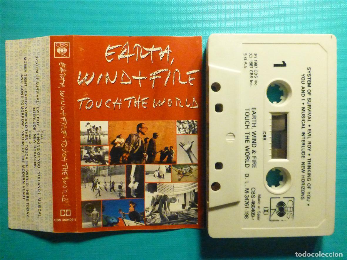 Casetes antiguos: Cinta Cassette, Casete - Earth Wind & Fire - Touch the World - CBS 1987 -