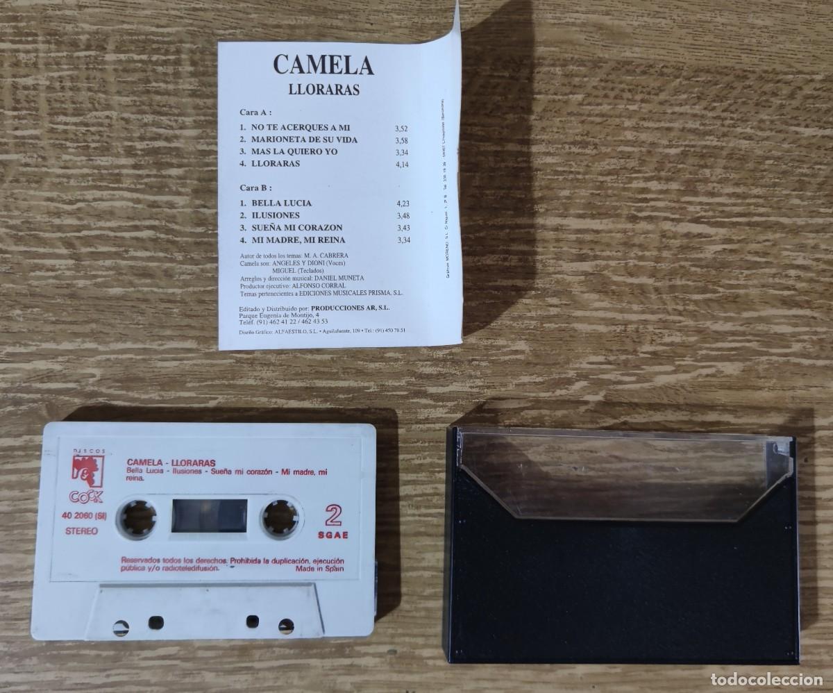 Casetes antiguos: Cassette Camela - Llorar&aacute;s (1994) - Foto 3