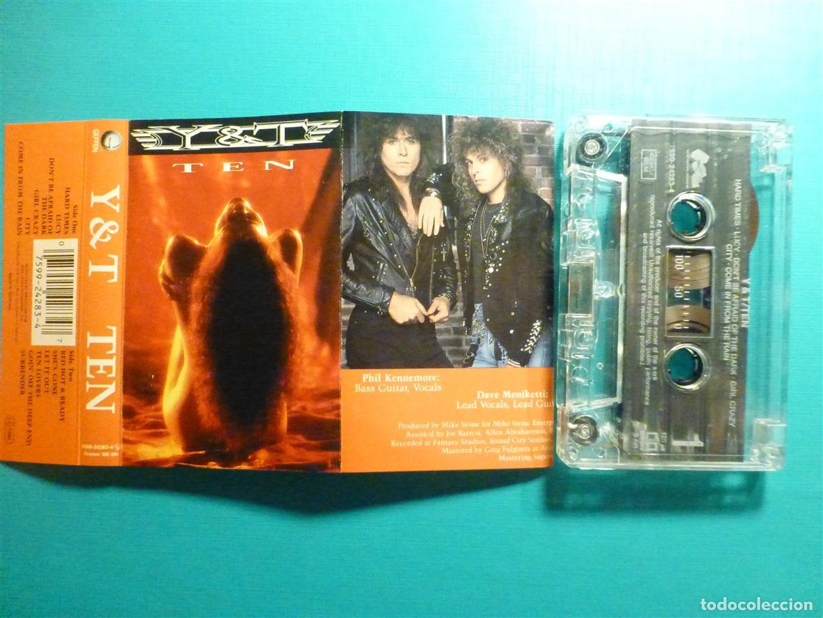 Casetes antiguos: Cinta Cassette, Casete - Y & T - Ten - Geffen Records 1990 - Hard Rock - Heavy Metal