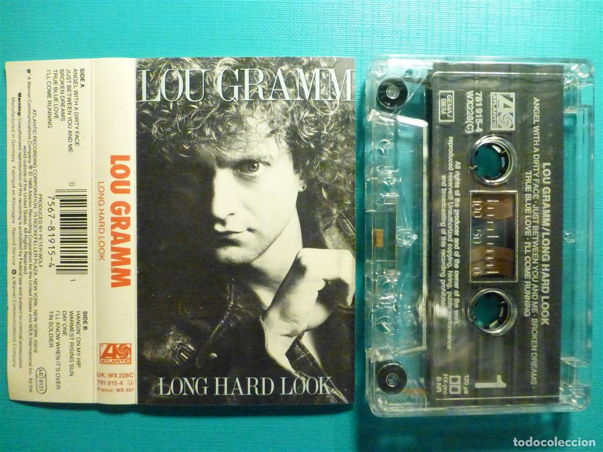 Casetes antiguos: Cinta Cassette, Casete - Lou Gramm - Long Hard Look - Atlantic - Hard Rock, Heavy Metal
