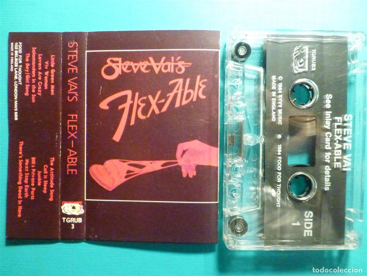 Casetes antiguos: Cinta Cassette, Casete - Steve Vai - Flex-Able - SYVY UK 1984 - Hard Rock, Heavy Metal