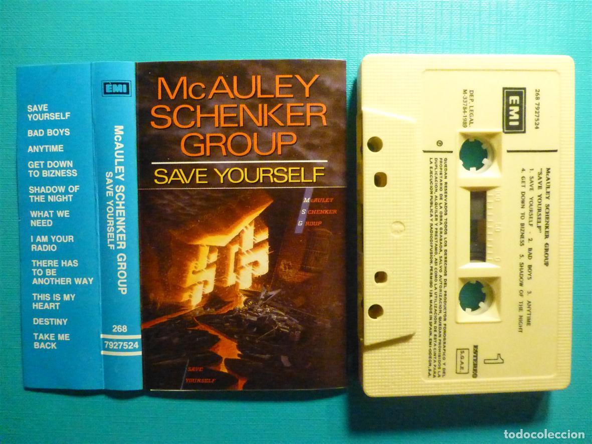 Casetes antiguos: Cinta Cassette, Casete - McAuley Schenker Group - Save Yourself - Emi 1989 - Hard Rock, Heavy Metal