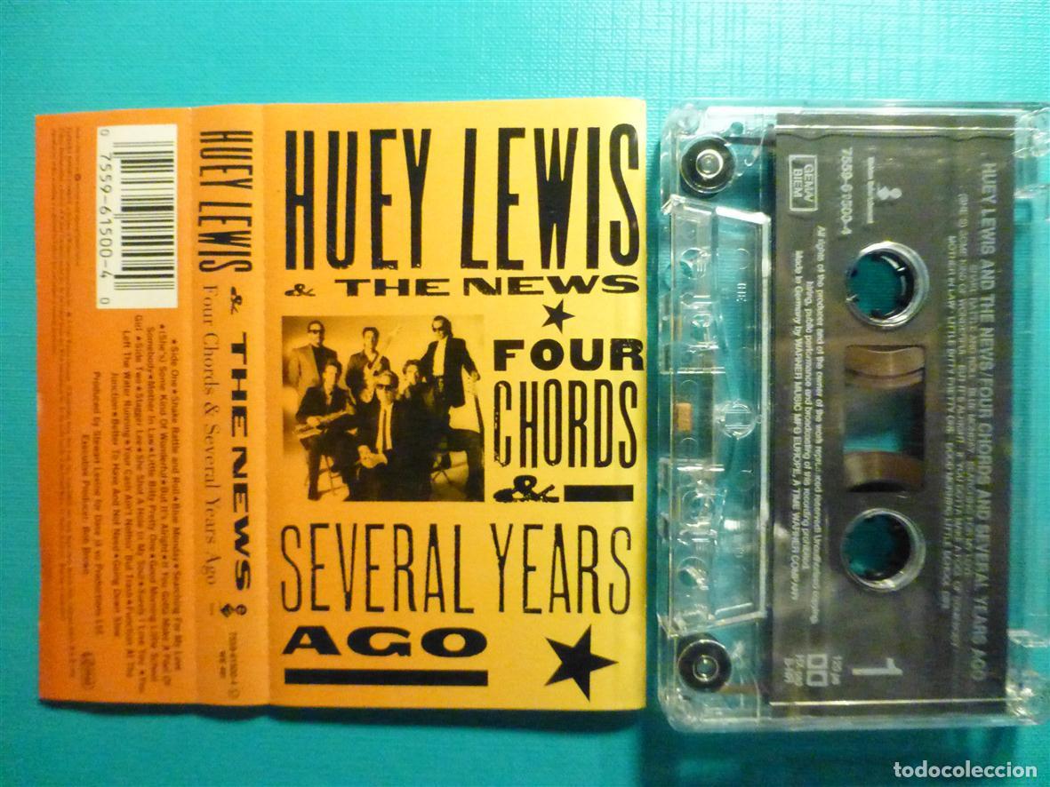 Casetes antiguos: Cinta Cassette, Casete - Huey Lewis & The News -Four Chords & Several Years Ago, Warner 1994 - Metal