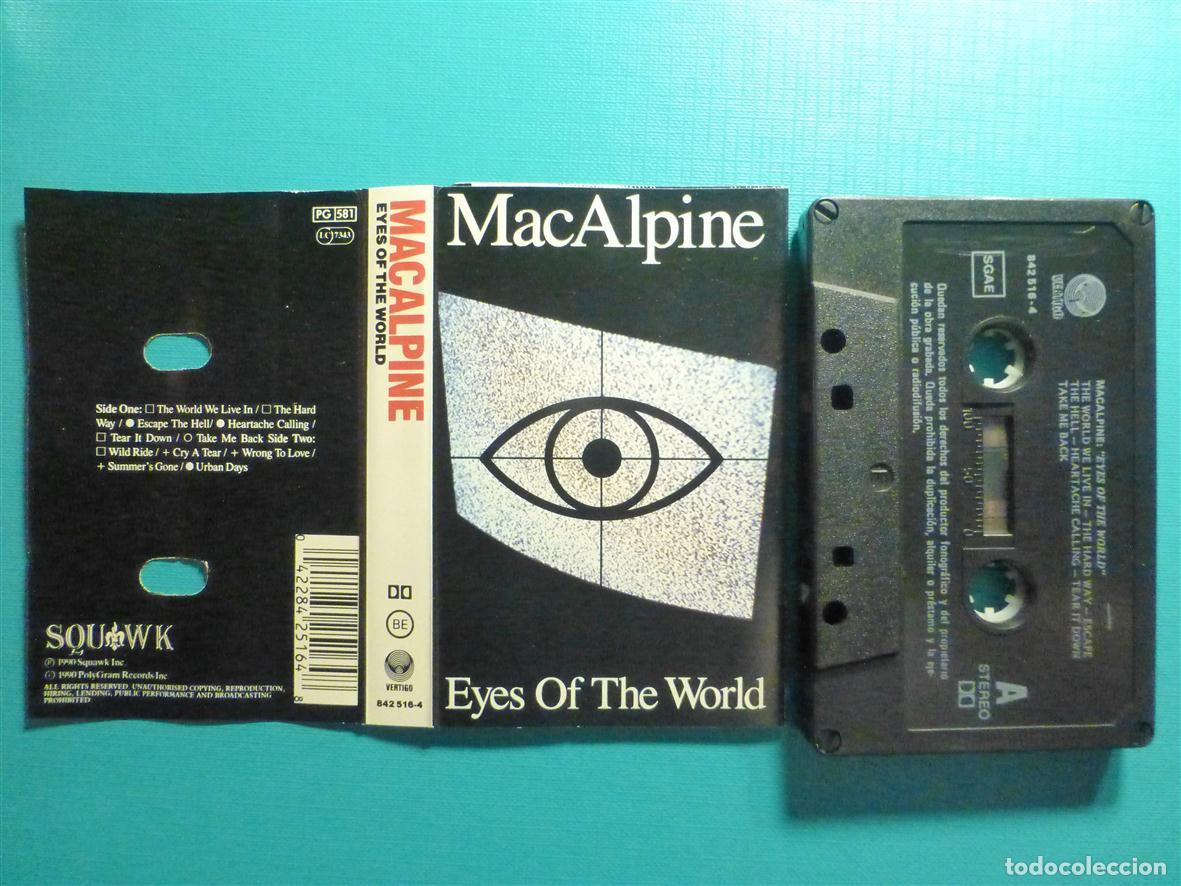 Casetes antiguos: Cinta Cassette, Casete - MacAlpine - Eyes of The World - V&eacute;rtigo 1990 - Metal