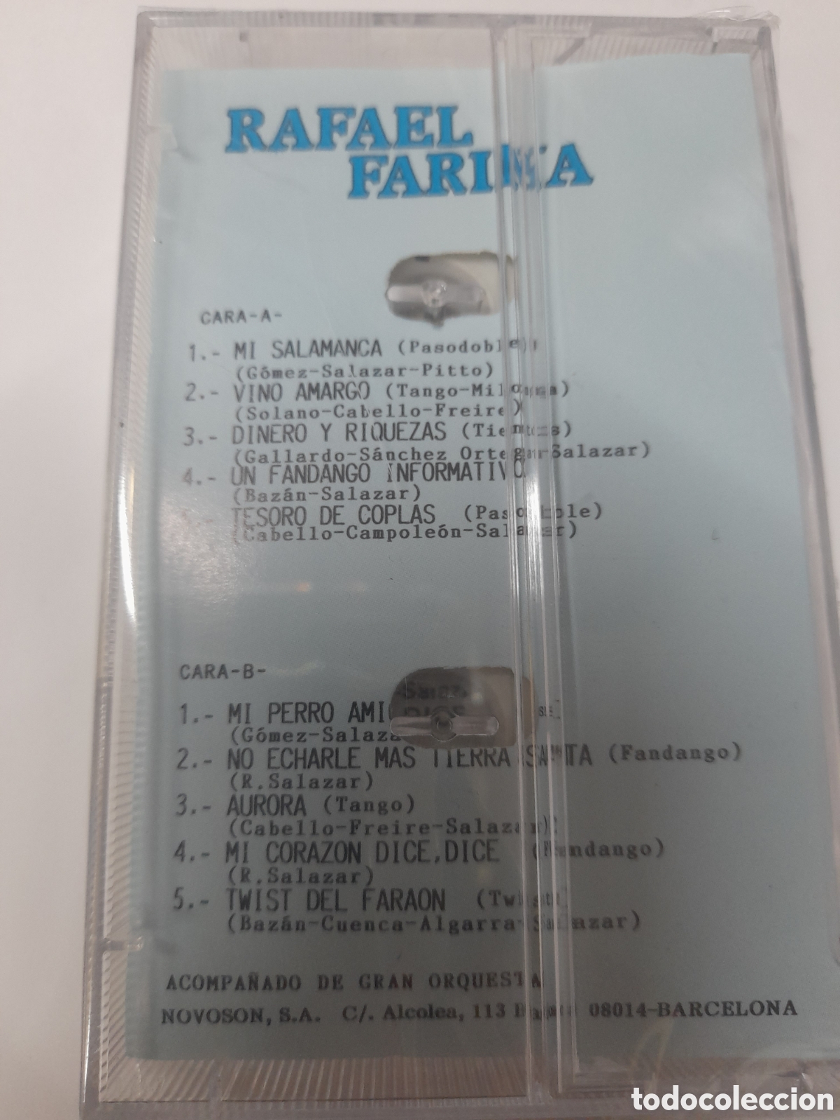 Casetes antiguos: RAFAEL FARINA. Los Primeros &Eacute;xitos. - Foto 2