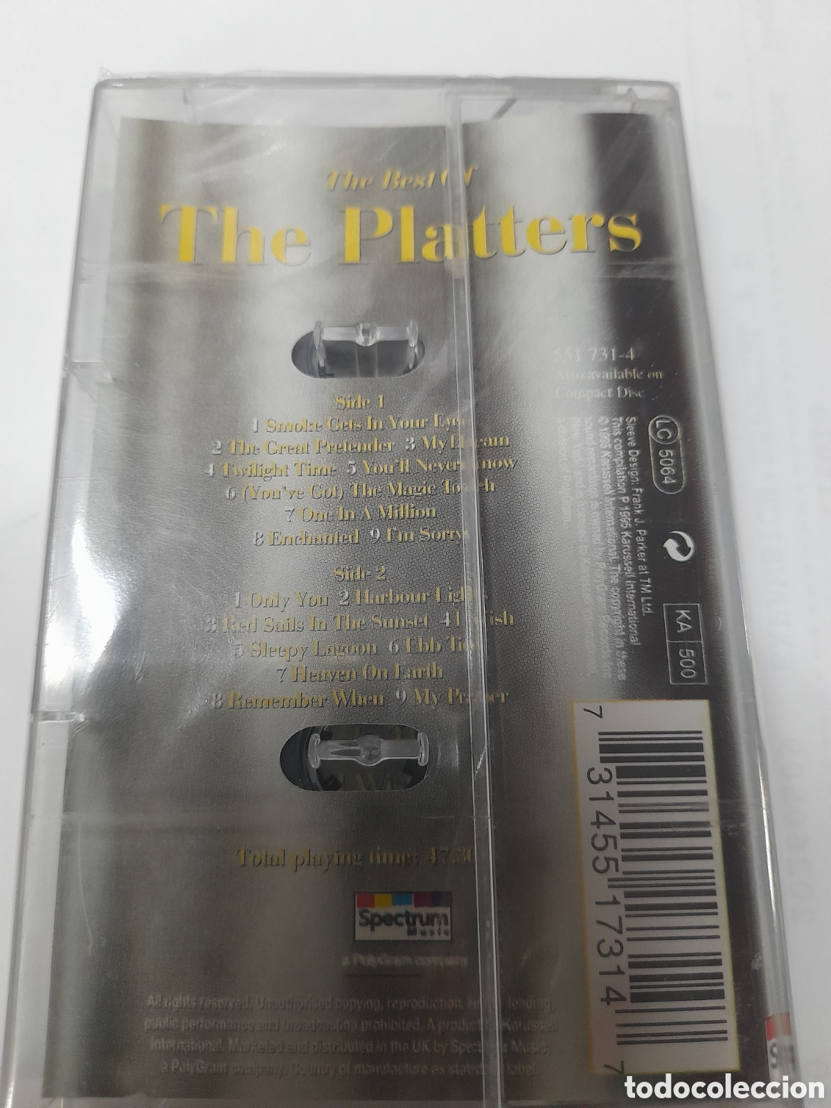 Casetes antiguos: THE PLATTERS. 18 CLASSIC TRACKS. - Foto 2