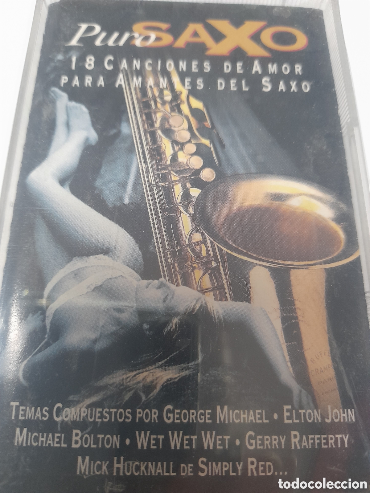 Casetes antiguos: PURO SAXO. 18 Canciones de Amor.