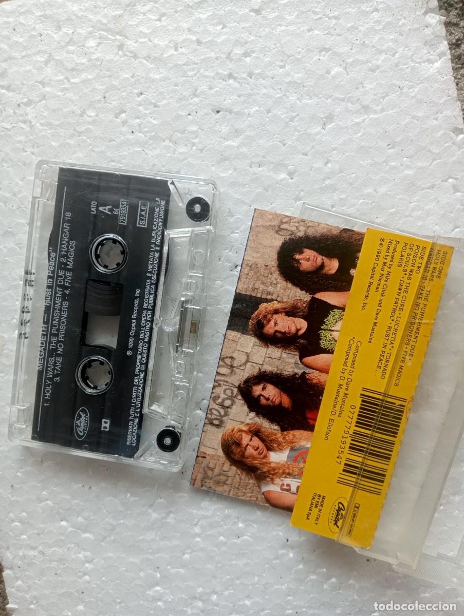 Casetes antiguos: Megadeth - Rust In Peace (Cass, Album) 1990 - Foto 2