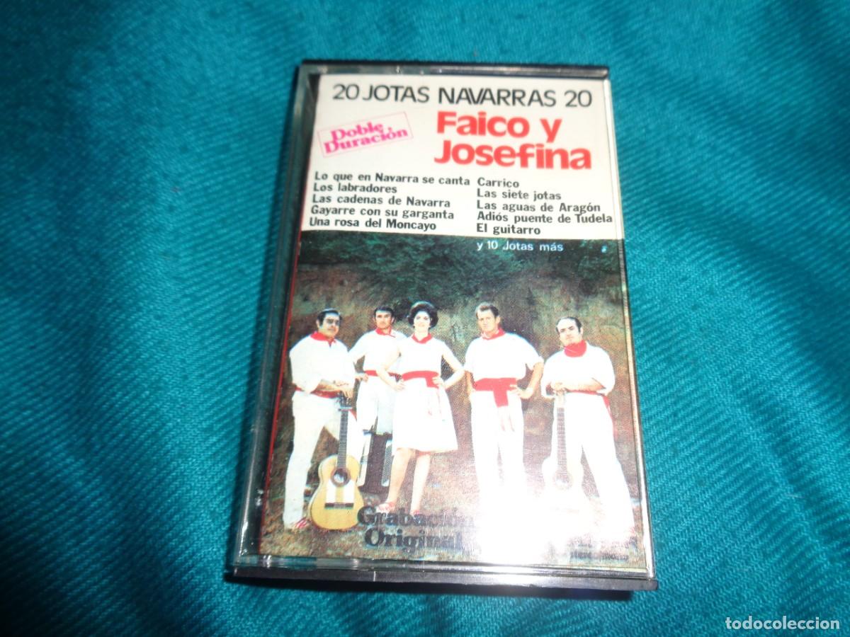 Casetes antiguos: FAICO Y JOSEFINA. 20 JOTAS NAVARRAS. BELTER, 1977. CASETE