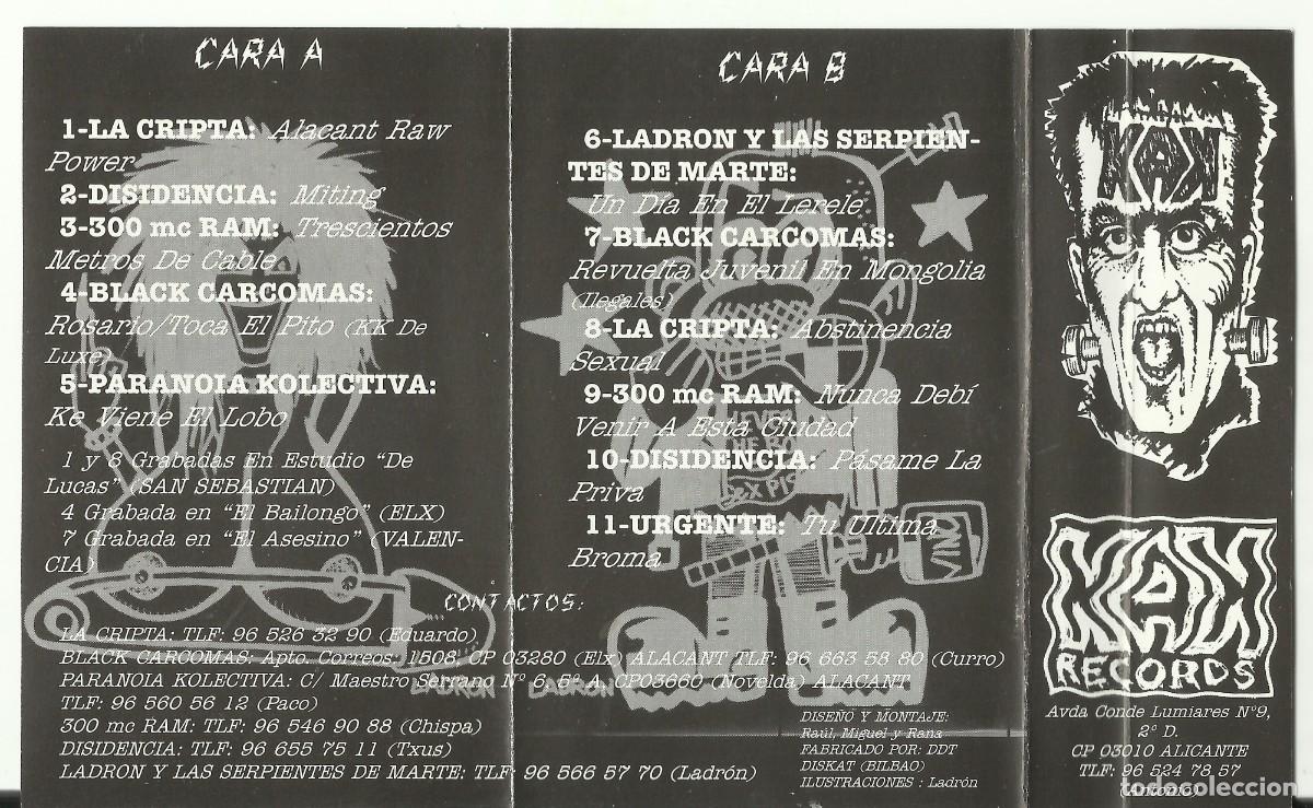 Casetes antiguos: PUNK ALACANT VARIOS 1997 - Foto 3
