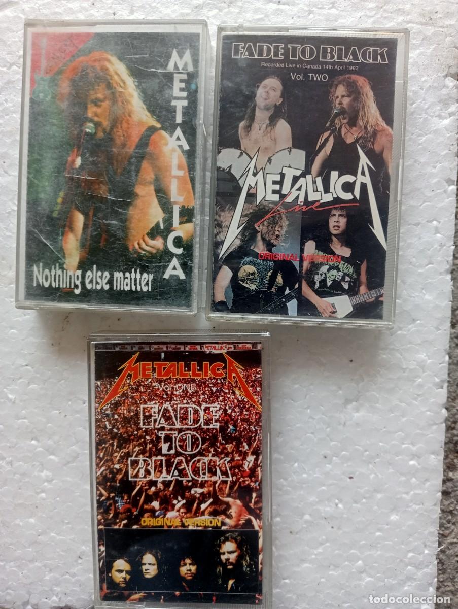 Casetes antiguos: METALLICA lote de 3 casetes no oficiales 1992 Italia