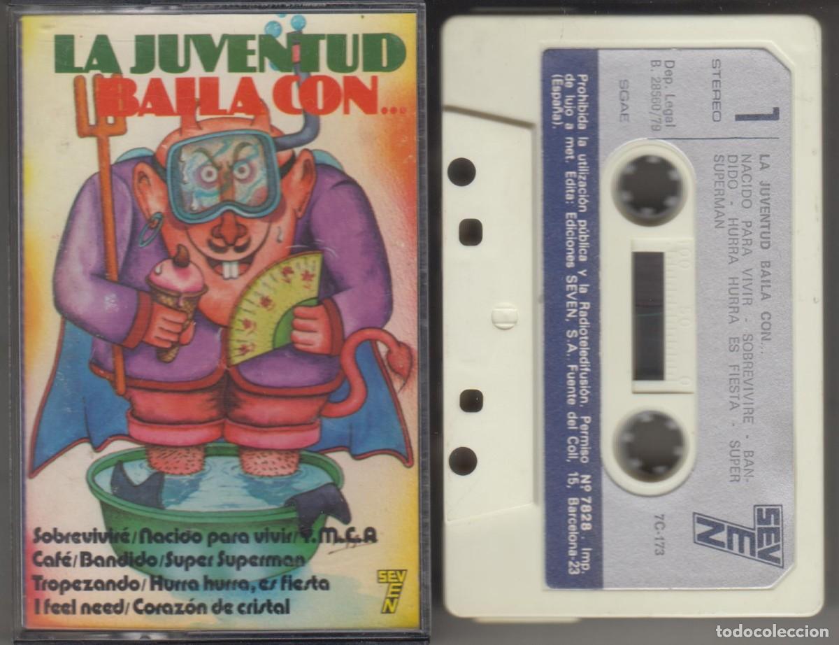 Casetes antiguos: La Juventud Baila Con... cassette 1979 Seven Manolo Garc&iacute;a