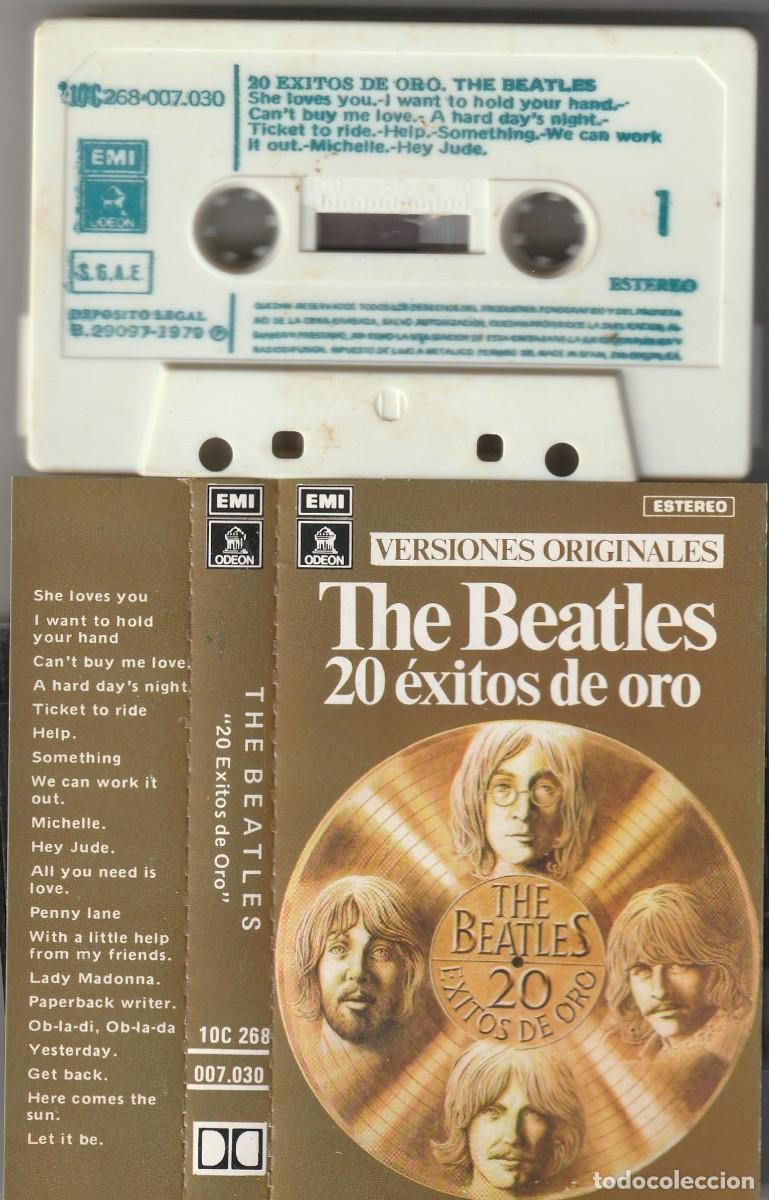 Casetes antiguos: THE BEATLES - 20 &Eacute;XITOS DE ORO (CASSETTE EMI-ODEON 1979)