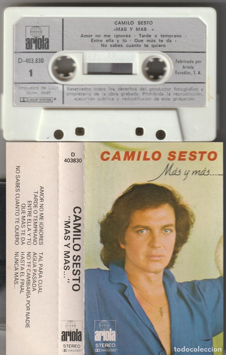Casetes antiguos: CAMILO SESTO - M&Aacute;S Y M&Aacute;S (CASSETTE ARIOLA 1981)
