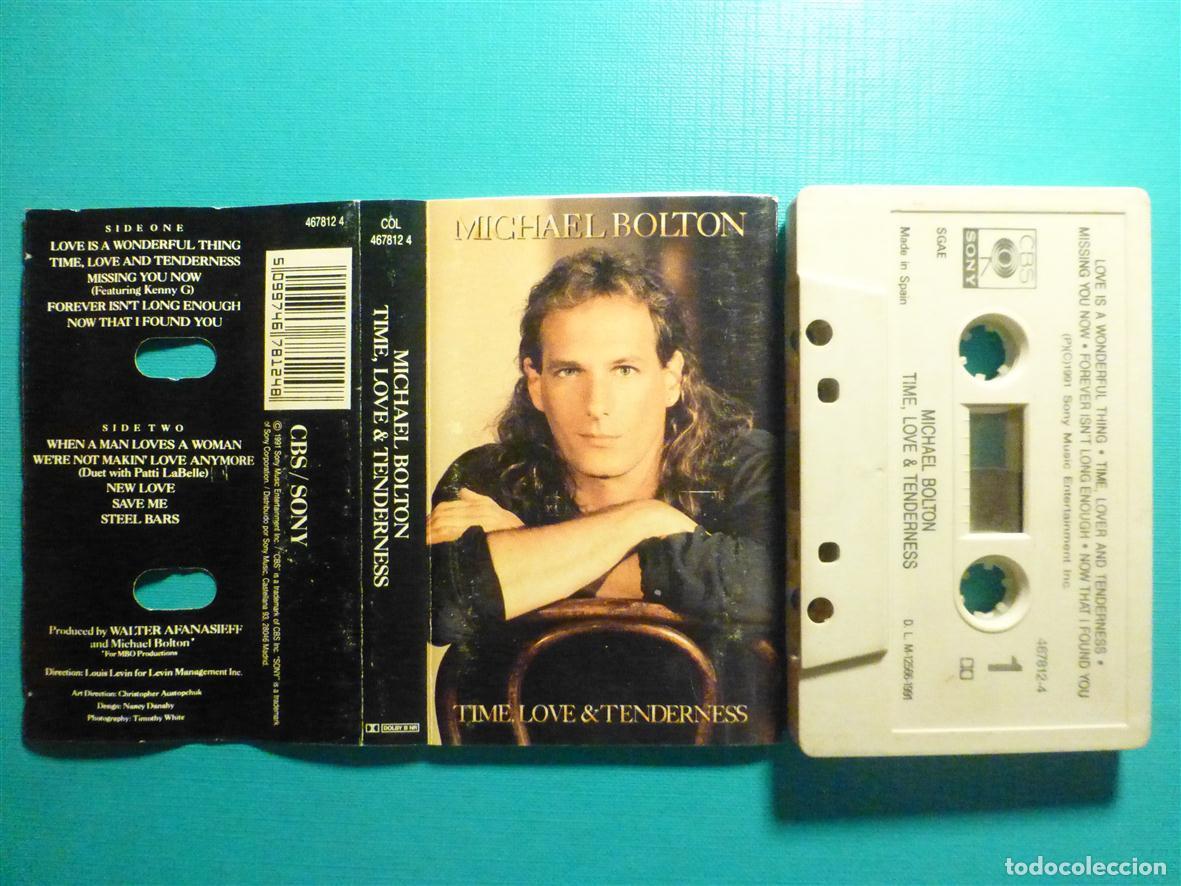 Casetes antiguos: Cinta Cassette, Casete - Michael Bolton - Time Love & Tenderness - CBS 1991 - Rock