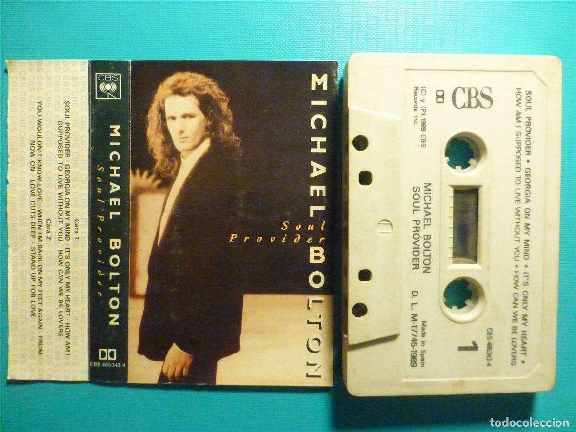 Casetes antiguos: Cinta Cassette, Casete - Michael Bolton - Soul Provider - CBS 1989 - Rock