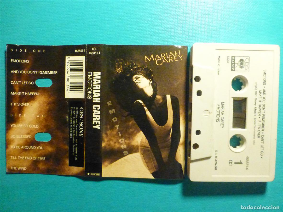 Casetes antiguos: Cinta de Cassette - Casete - Mariah Carey - Emotions - CBS 1991 - Pop Rock