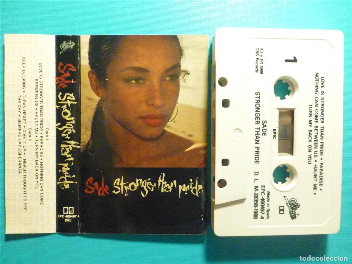 Casetes antiguos: Doble Cinta de Cassette - Casete - Sade - Stronger Thann Pride - Epic 1988 - Pop Rock