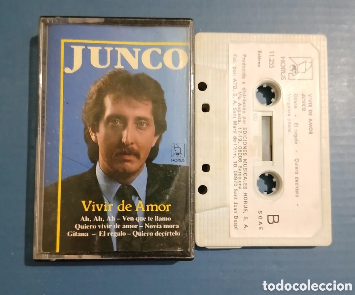 Casetes antiguos: JUNCO &bull; Vivir de amor &bull; Horus &bull; CASETE
