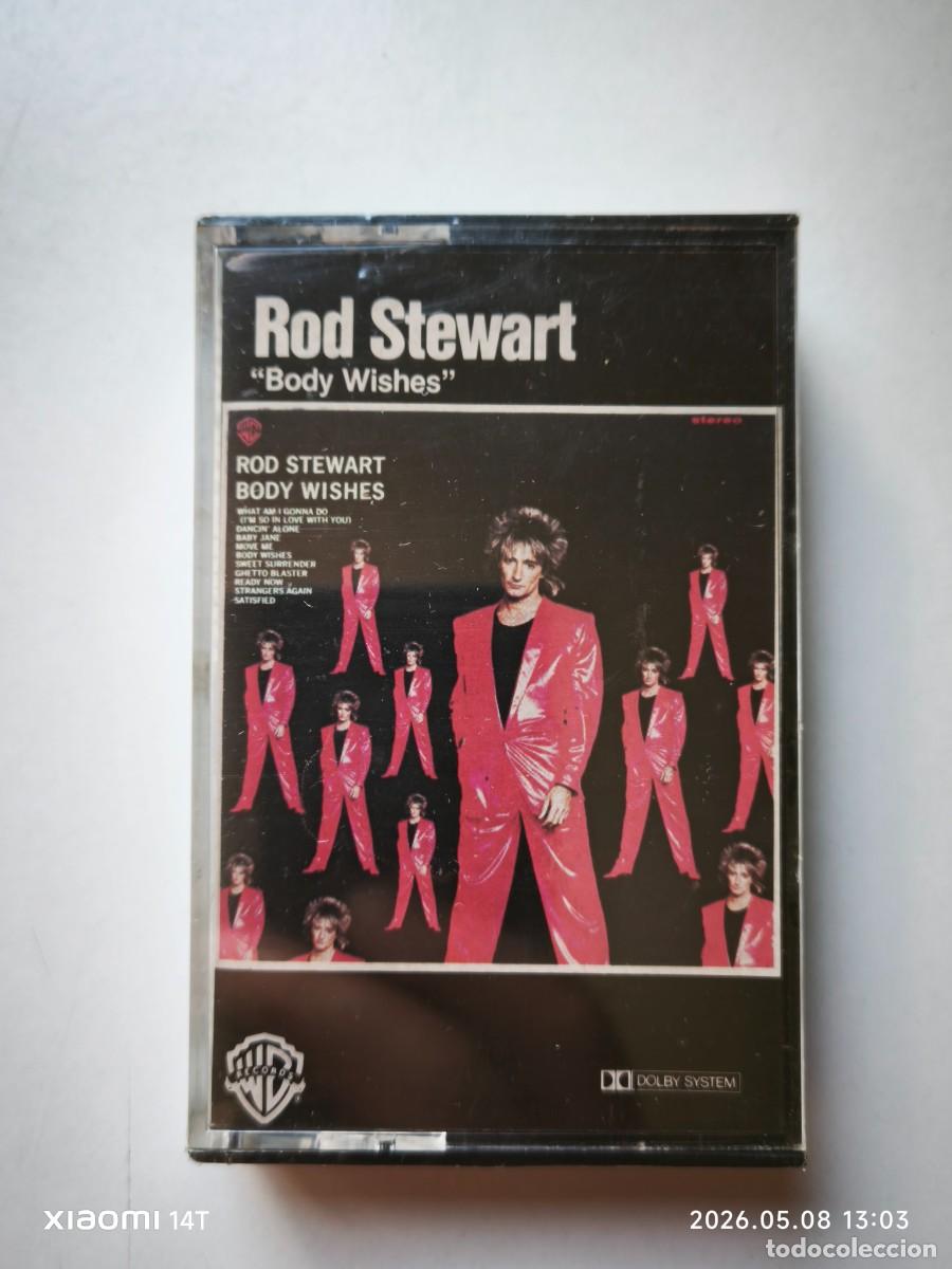 Casetes antiguos: ROD STEWART- BODY WHISES ( WB 92-3877-4) CASETE.