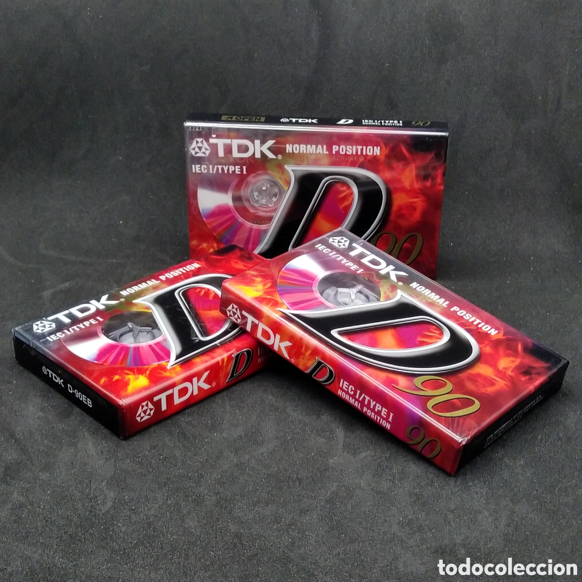 Casetes antiguos: 3 CASETES V&Iacute;RGENES TDK D90 - NUEVOS PRECINTADOS - K7 - CINTAS