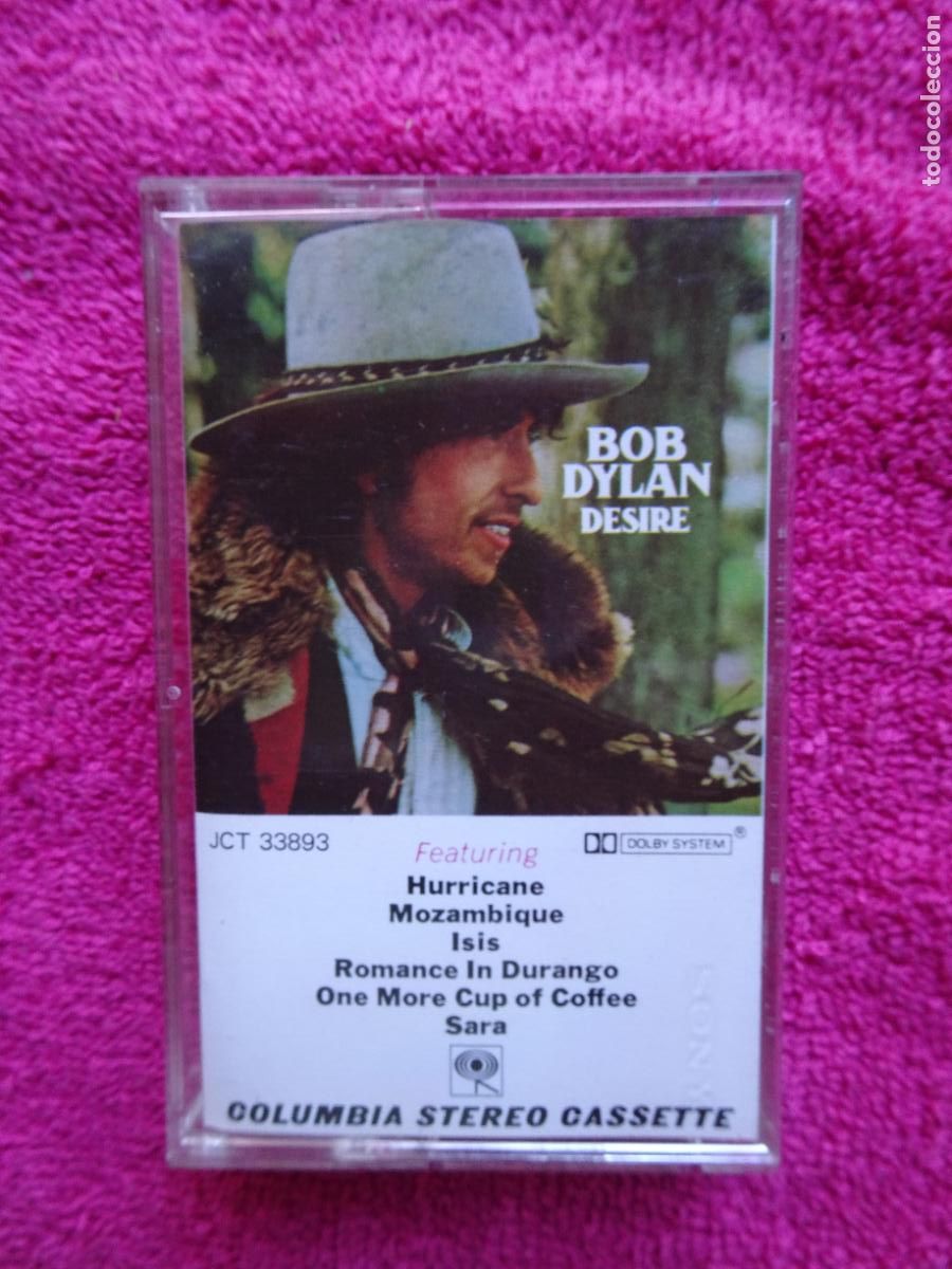 Casetes antiguos: Bob Dylan Desire 1976 Columbia Records es solo la carcasa con caratula del casette