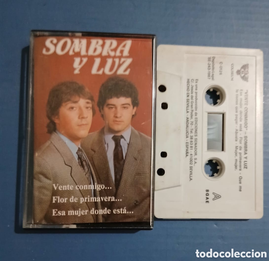 Casetes antiguos: SOMBRA Y LUZ &bull; VENTE CONMIGO &bull; COLISEUM &bull; CASETE