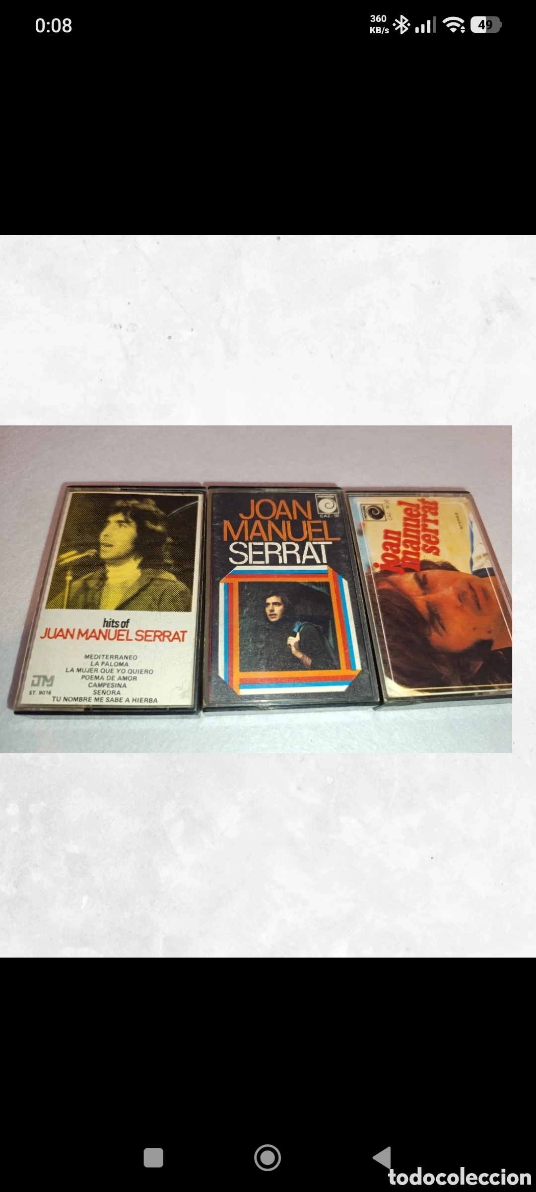 Casetes antiguos: Lote 3 cassettes Joan Manuel Serrat