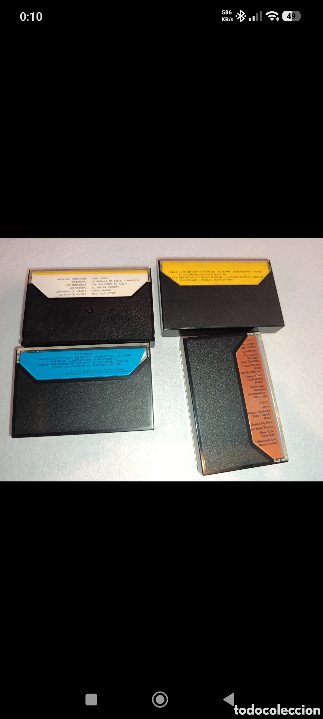 Casetes antiguos: Lote 4 cassettes B.S.O. - Foto 3