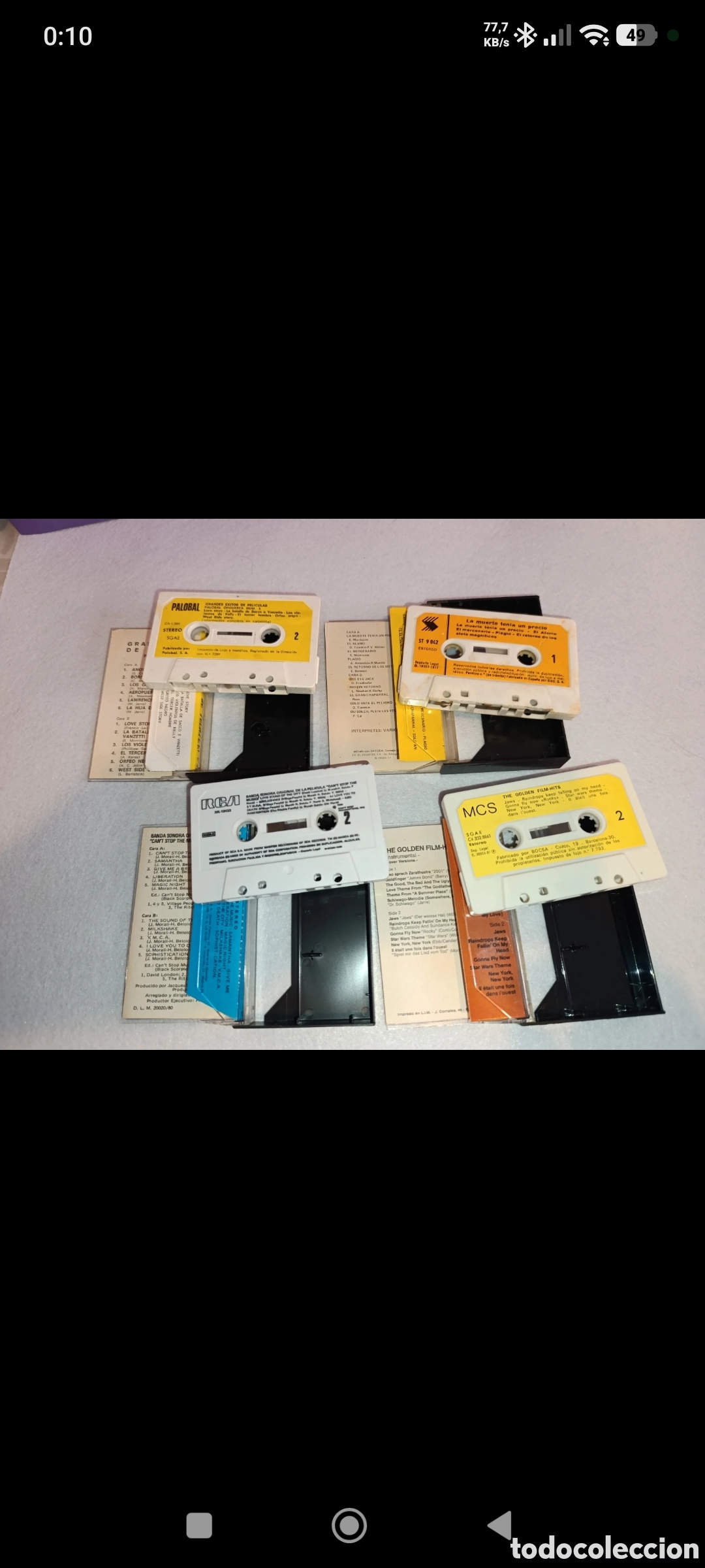 Casetes antiguos: Lote 4 cassettes B.S.O. - Foto 4