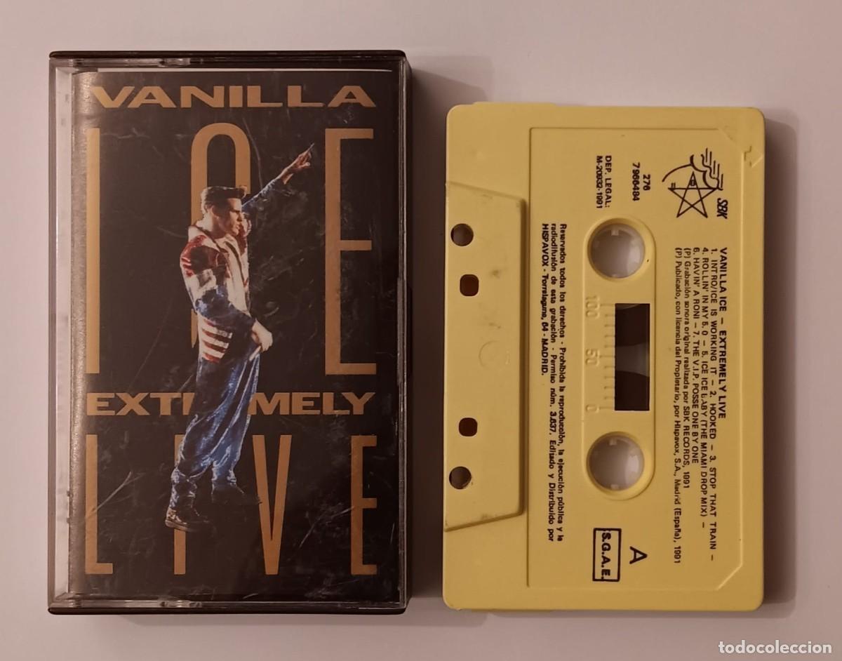 Casetes antiguos: CINTA CASSETTE VANILLA ICE EXTREMELY LIVE 1991 - Foto 1