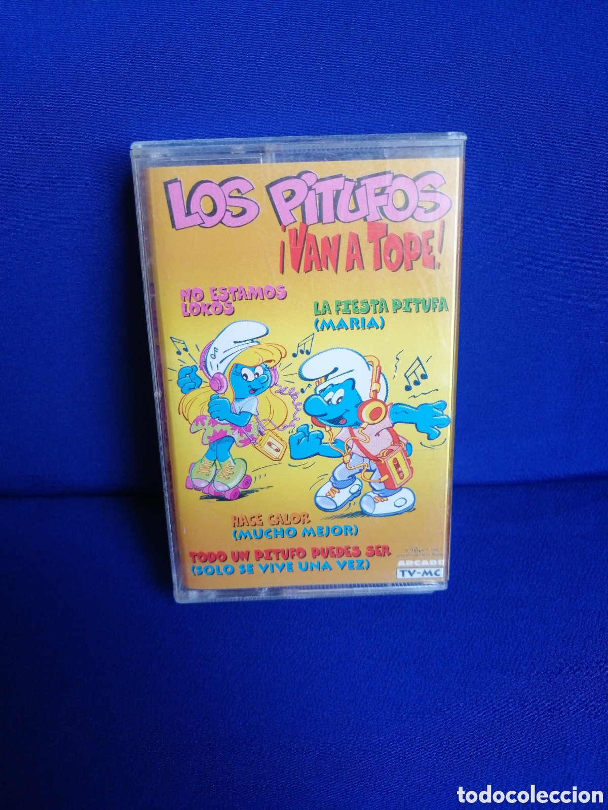 Cassettes Anciennes: LOS PITUFOS &iexcl;VAN A TOPE! - ARCADE TV-MC A&Ntilde;O 1996