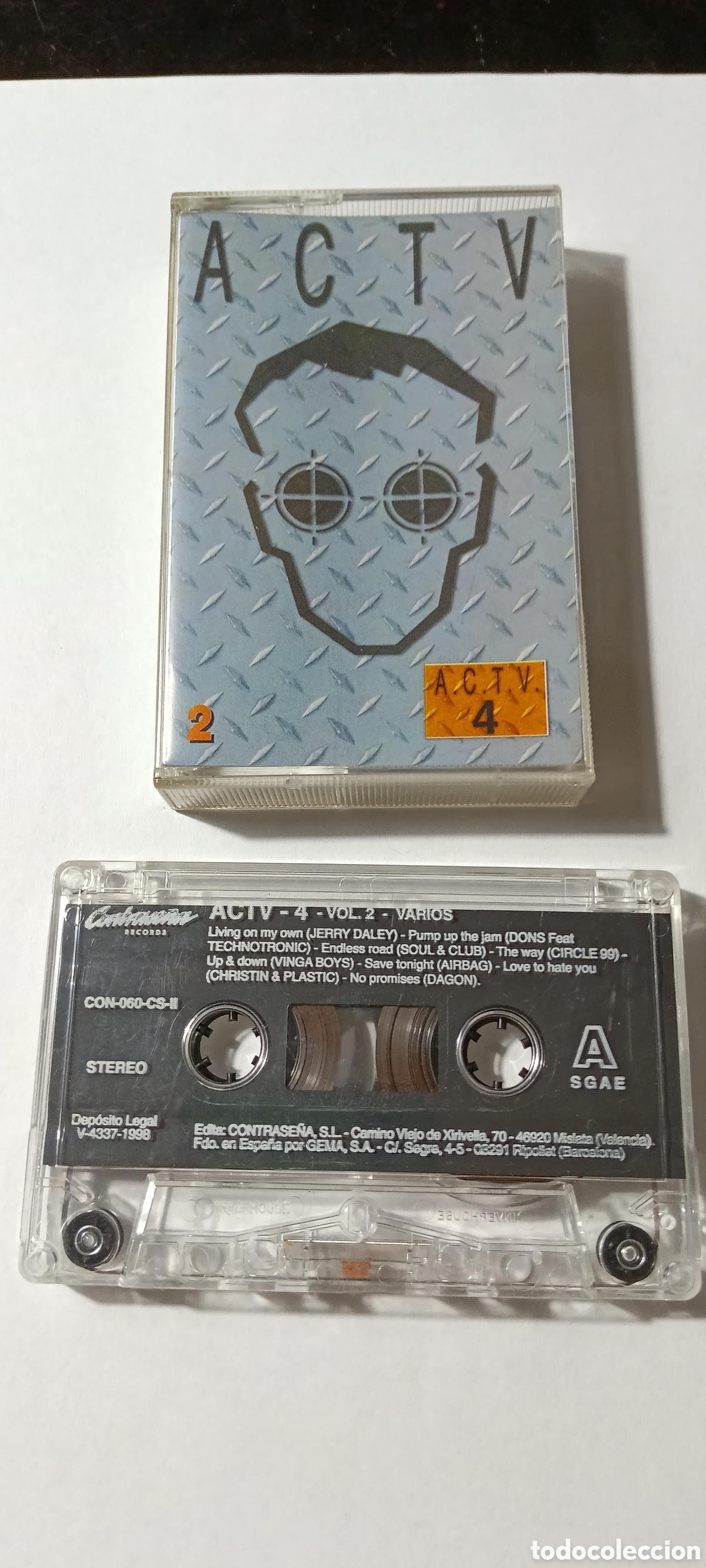 Casetes antiguos: Actv vol 4 cassettes - Foto 5