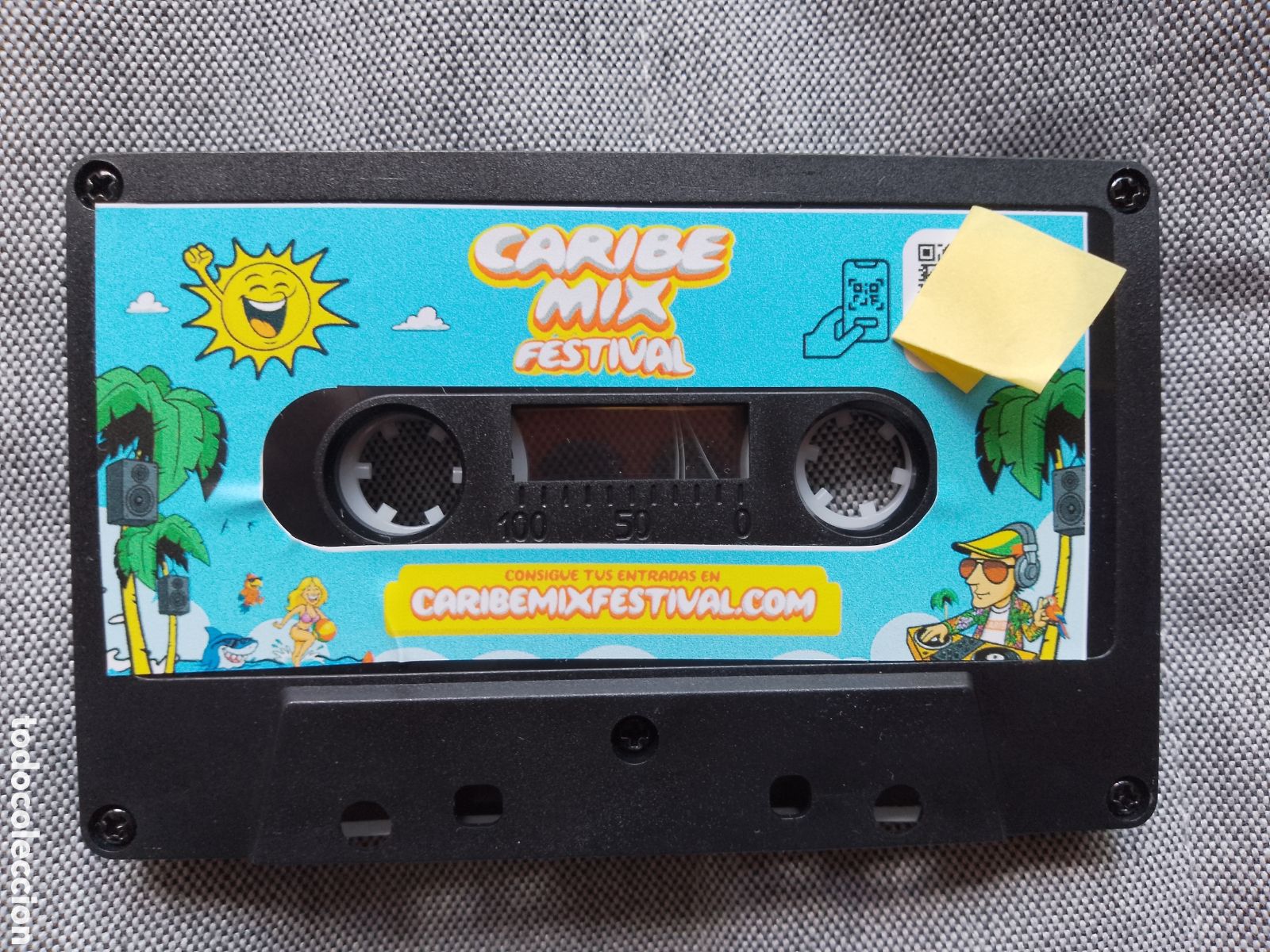 Cassettes Anciennes: CARIBE MIX FESTIVAL . CASSETTE PROMO QR SPOTIFY
