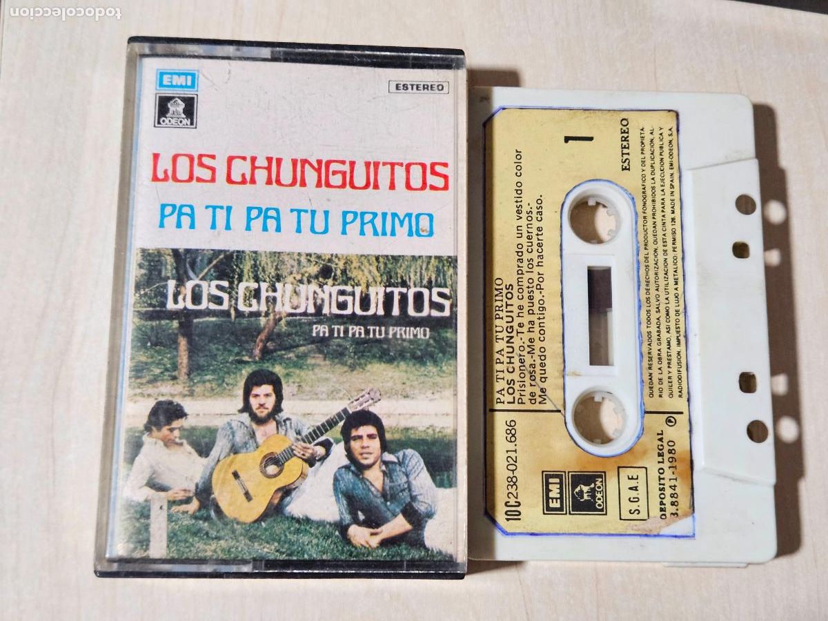 Casetes antiguos: CASETE LOS CHUNGUITOS - PA TI PA TU PRIMO - EMI 1980