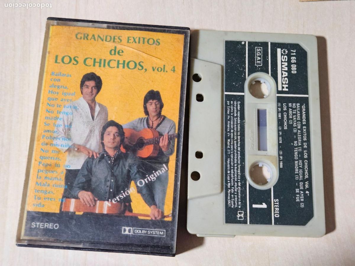 Casetes antiguos: LOS CHICHOS - CASETE - GRANDES EXITOS VOL 4 - Foto 2