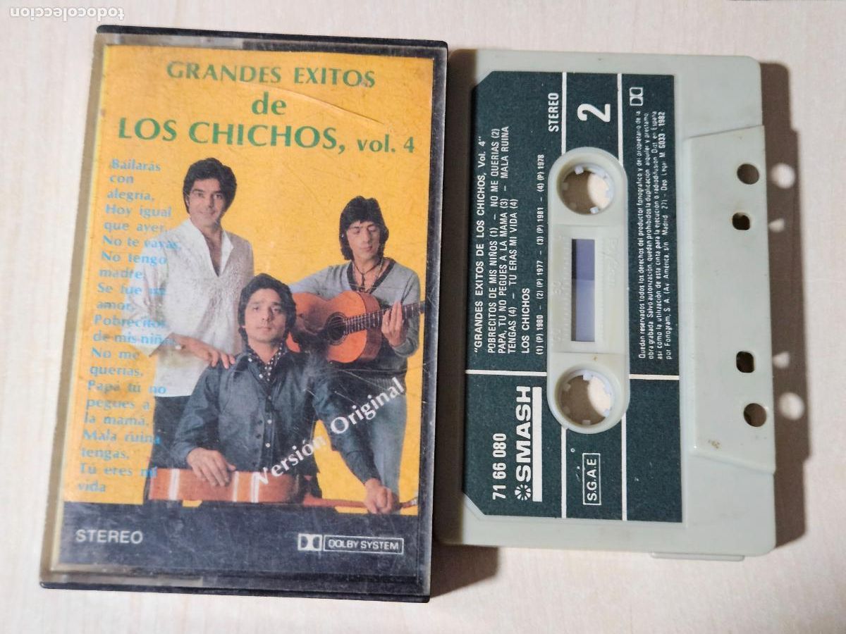 Casetes antiguos: LOS CHICHOS - CASETE - GRANDES EXITOS VOL 4 - Foto 1