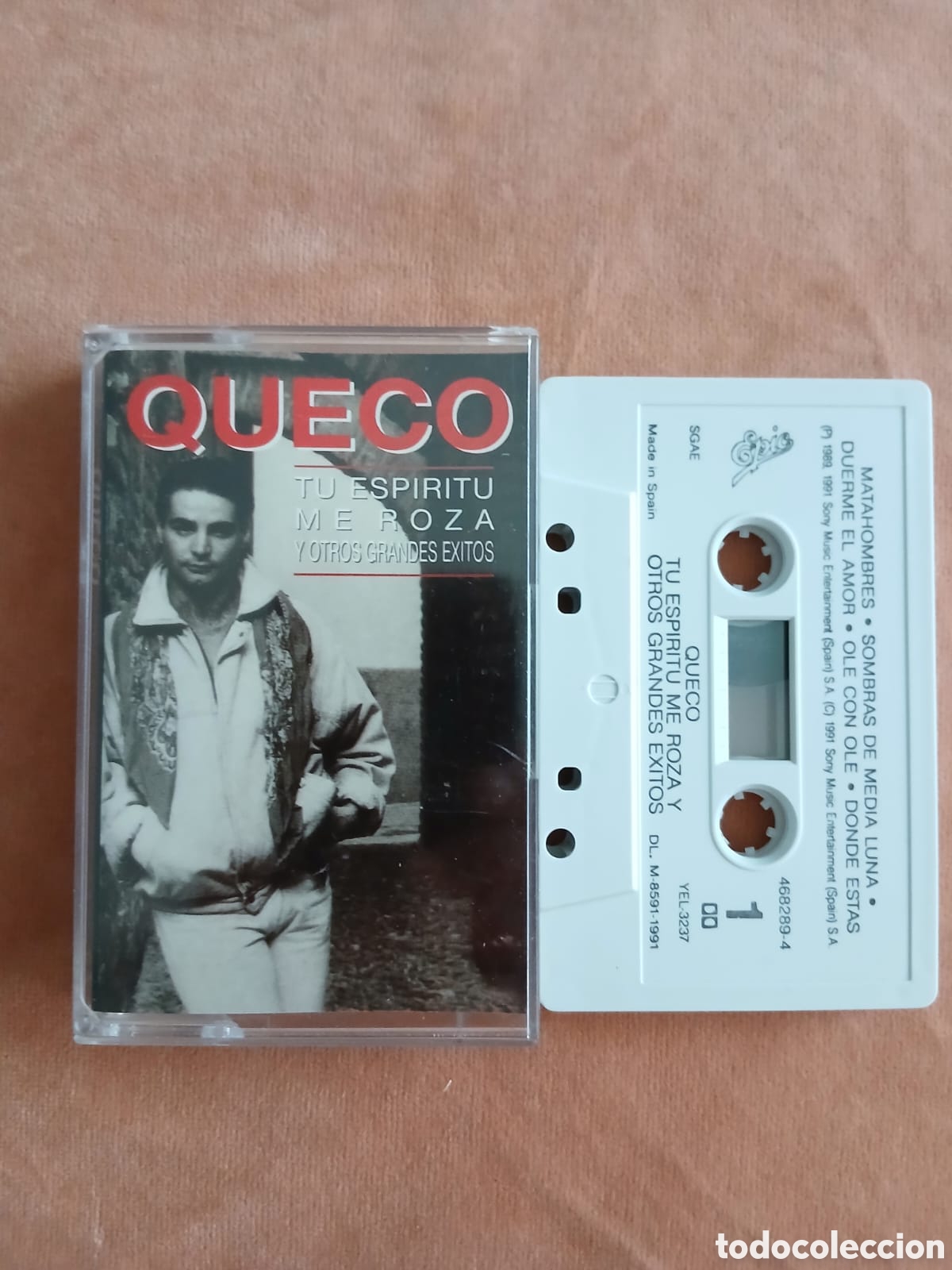 Casetes antiguos: QUECO &bull; TU ESP&Iacute;RITU ME ROZA Y OTROS GRANDES &Eacute;XITOS &bull; CASETE