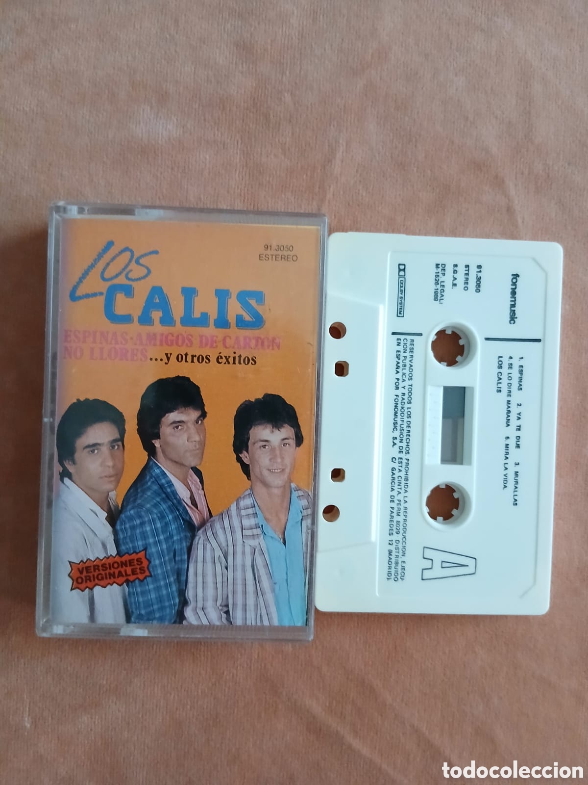 Casetes antiguos: LOS CALIS &bull; ESPINAS, AMIGOS DE CART&Oacute;N, NO LLORES Y OTROS &Eacute;XITOS &bull; CASETE