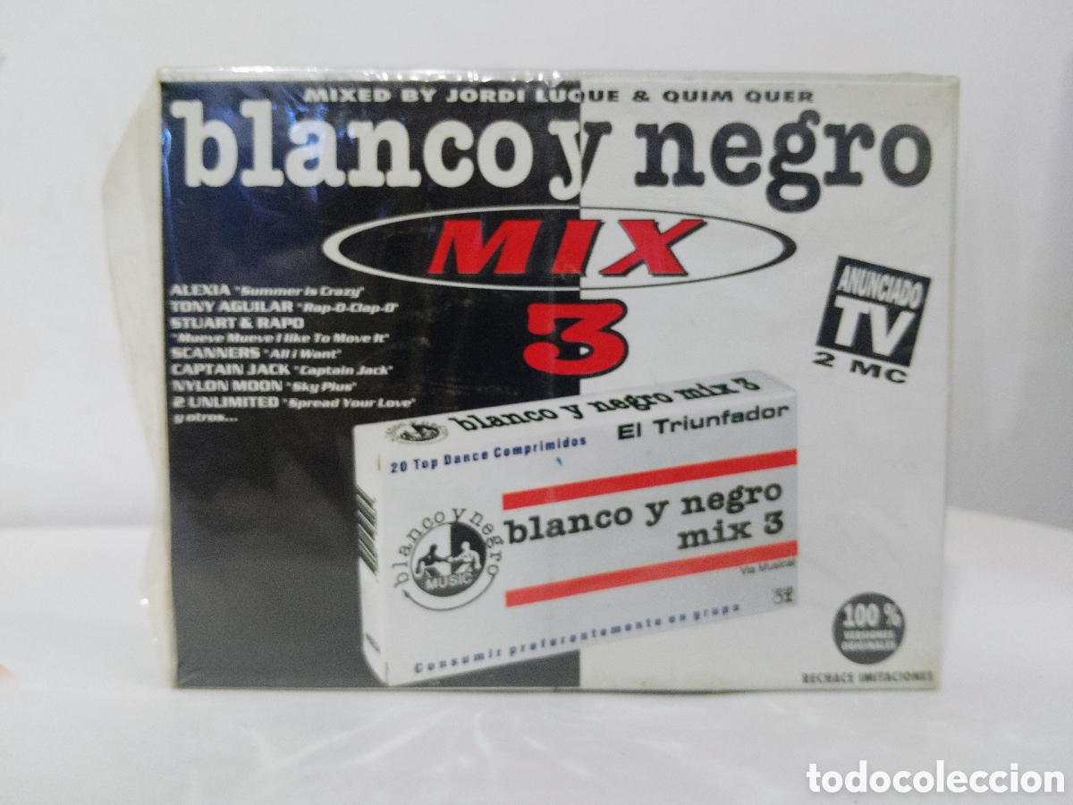 Casetes antiguos: BLANCO Y NEGRO MIX3 DOBLE PRECINTADO