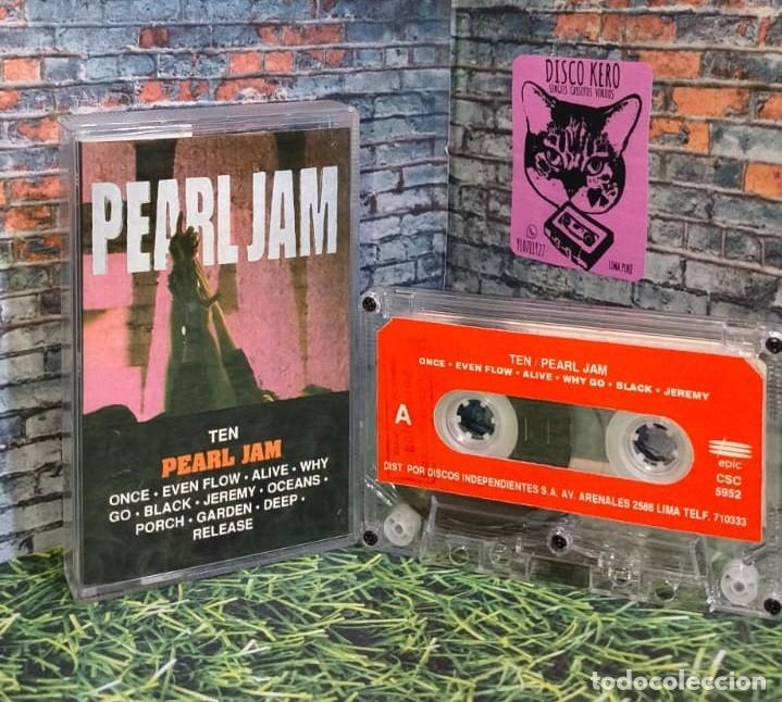Casetes antiguos: Pearl Jam &rdquo;Ten&rdquo; Raro cassette edicion peruana