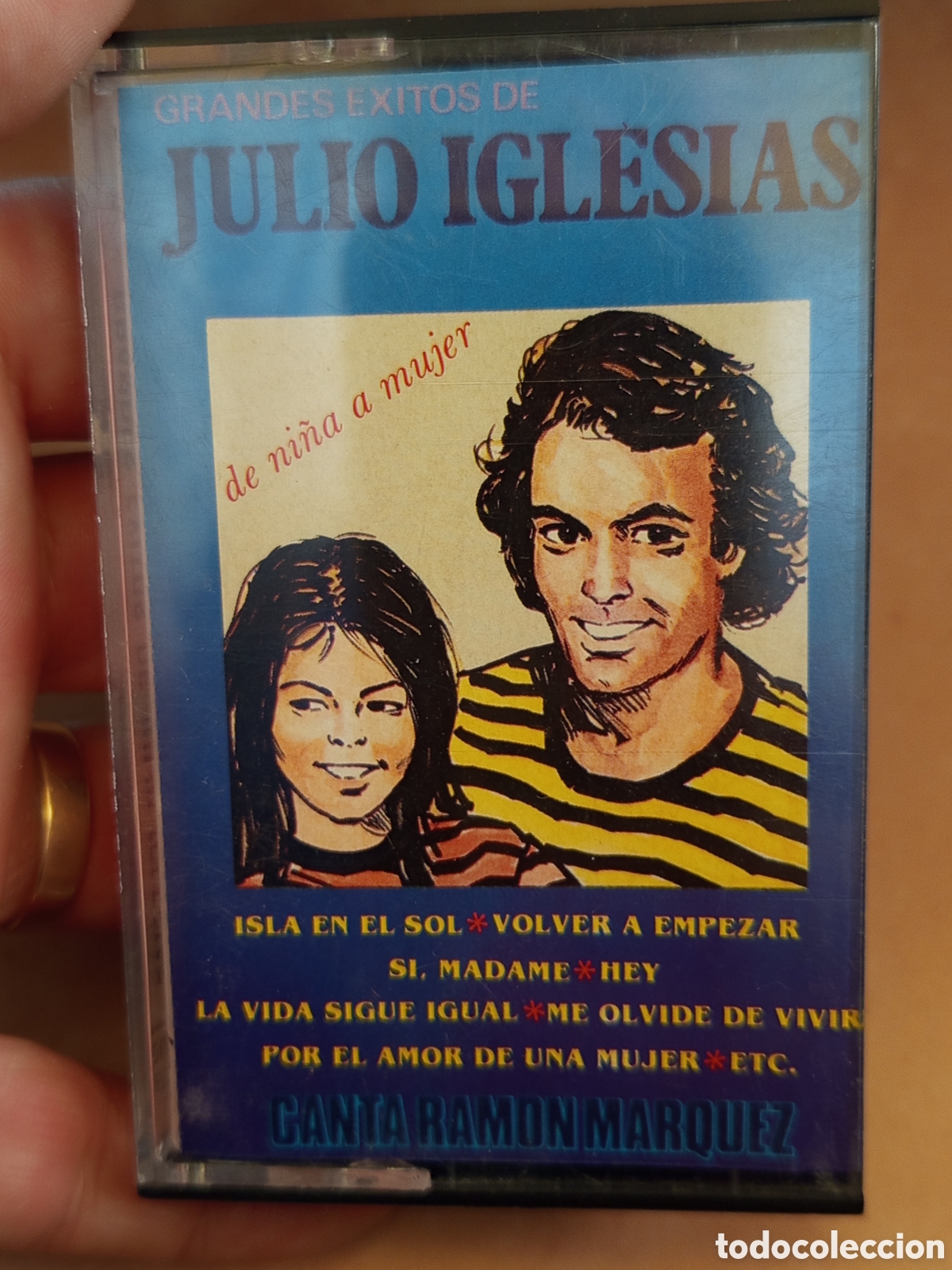 Casetes antiguos: Cinta Cassette Ram&oacute;n M&aacute;rquez Canta A Julio Iglesias (1981) De Ni&ntilde;a A Mujer / Sello Sit Espa&ntilde;a
