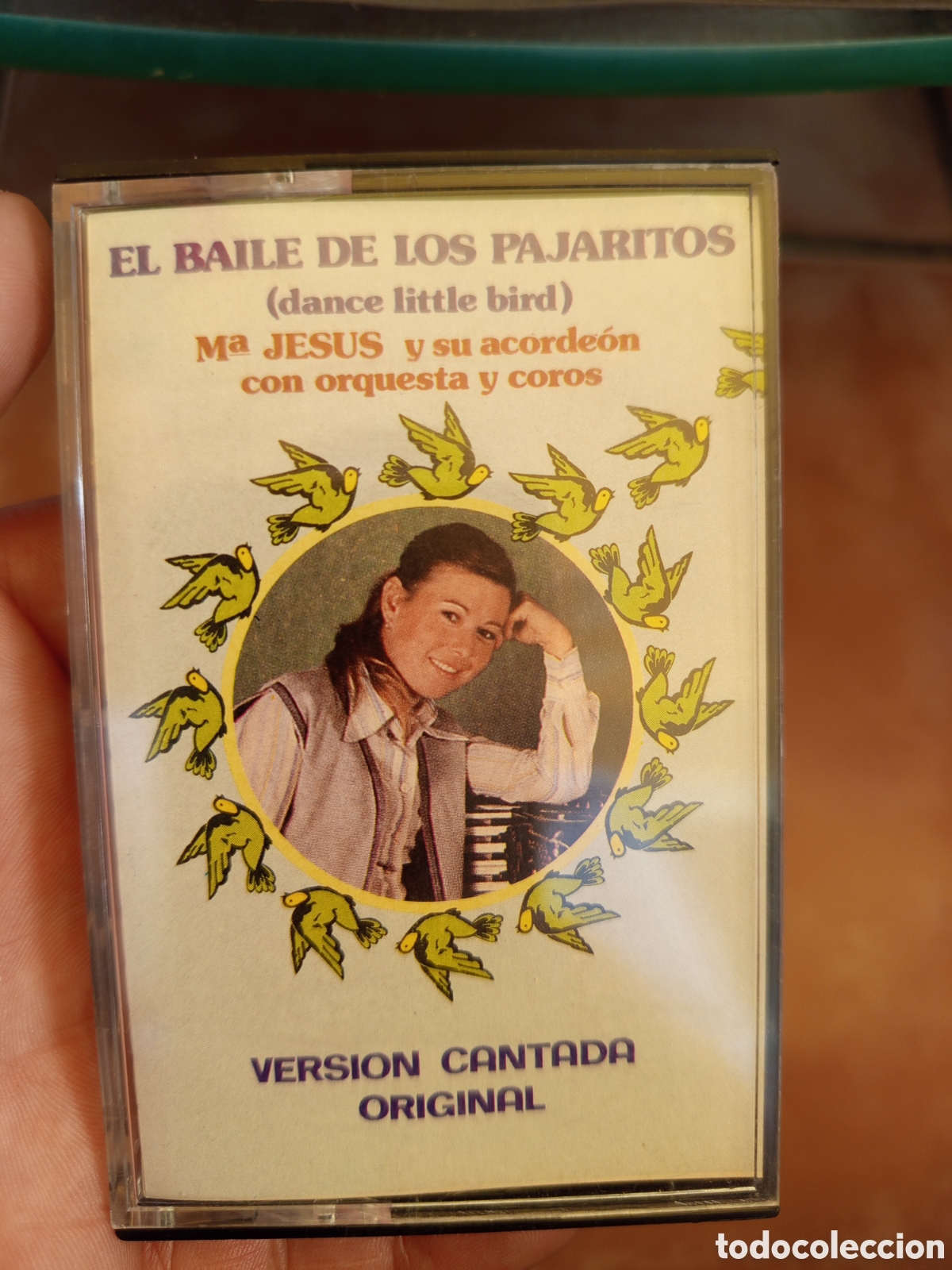 Casetes antiguos: Cinta Cassette Mar&iacute;a Jes&uacute;s y su Acorde&oacute;n - El Baile de los Pajaritos (1981) Versi&oacute;n Cantada Original