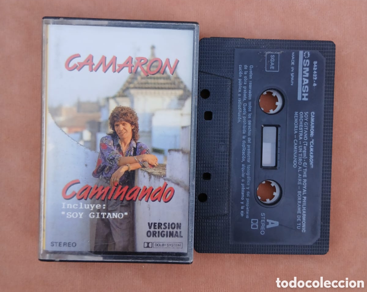 Casetes antiguos: CAMAR&Oacute;N - Caminando (incluye (Soy Gitano) - Smash - Casete