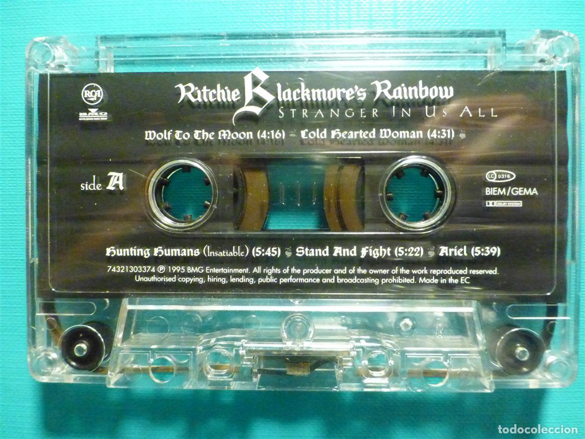 Casetes antiguos: Cinta Cassette - Casete - Ritchie Blackmore Rainbow - Strange in us all - Heavy Metal, Sin Car&aacute;tula