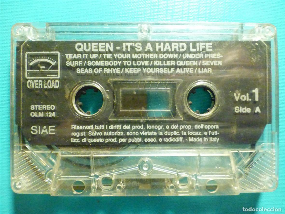 Casetes antiguos: Cinta Cassette - Casete - Queen - It&acute;s a Hard Life - Vol. 1 - Heavy Metal - Sin Car&aacute;tula